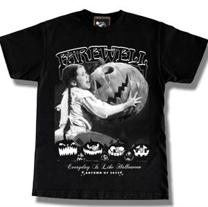 FAREWELL DIVISION Wednesday Pumpkin T-Shirt Everyday is Like Halloween Tee XL